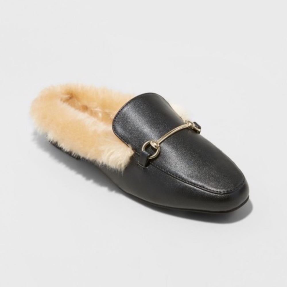 A New Day Rebe Backless Loafer Mules New Black - Picture 5 of 8